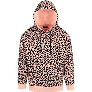 NWT UNISEX Von Dutch Pink Cheetah Pullover Hoodie‎ Size XXL.